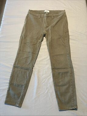 Skinny Women's Jeans in Olive Green – Stretch Slim Fit